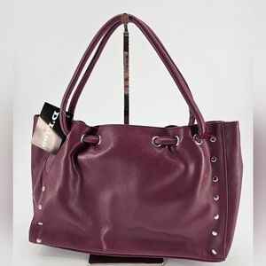 NWT D' Lino Purple Studded Purse Satchel Bag